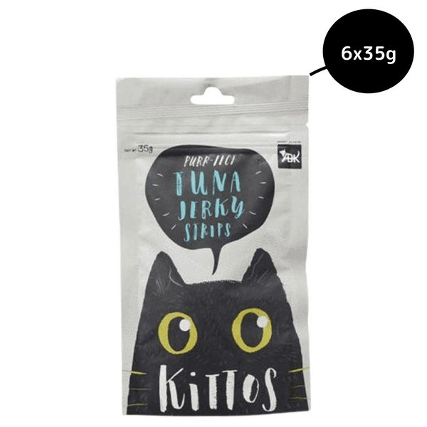 Kittos Purr Fect Tuna Jerky Strips Cat Treats