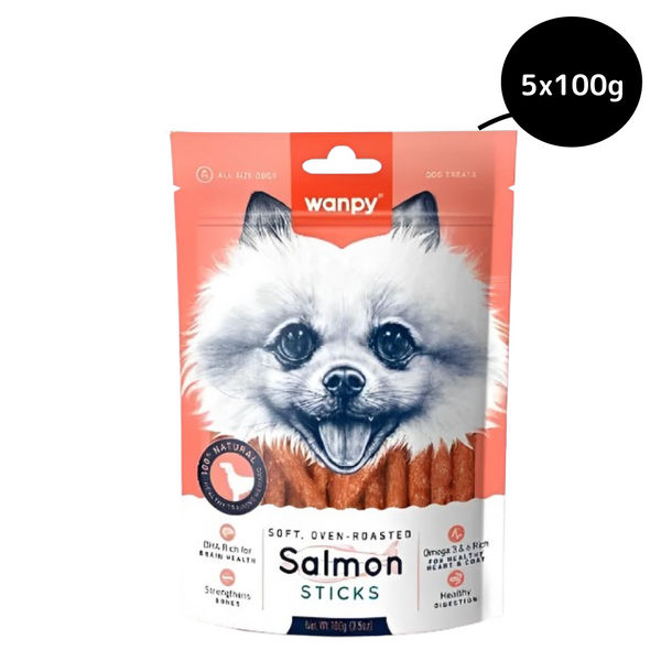 Wanpy Oven Roasted Salmon Stick Dog Treats
