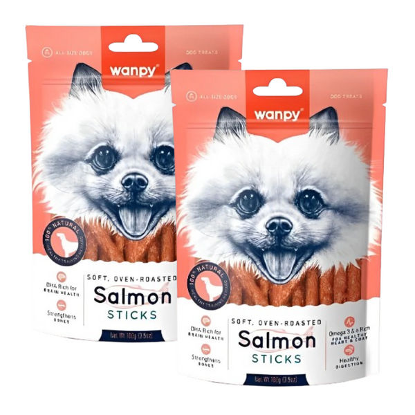 Wanpy Oven Roasted Salmon Stick Dog Treats