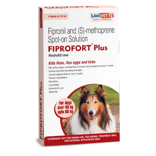 Savavet Fiprofort Plus (Fipronil) Tick & Flea Control Spot On for Dogs