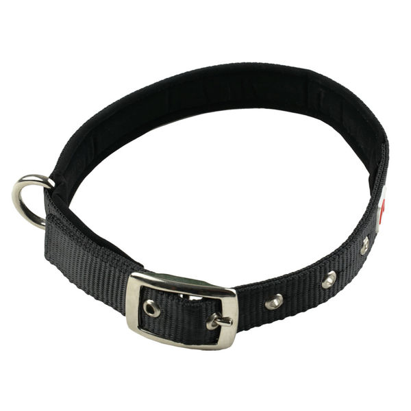 TopDog Premium Nylon Collar and Leash Set for Dogs (Black)