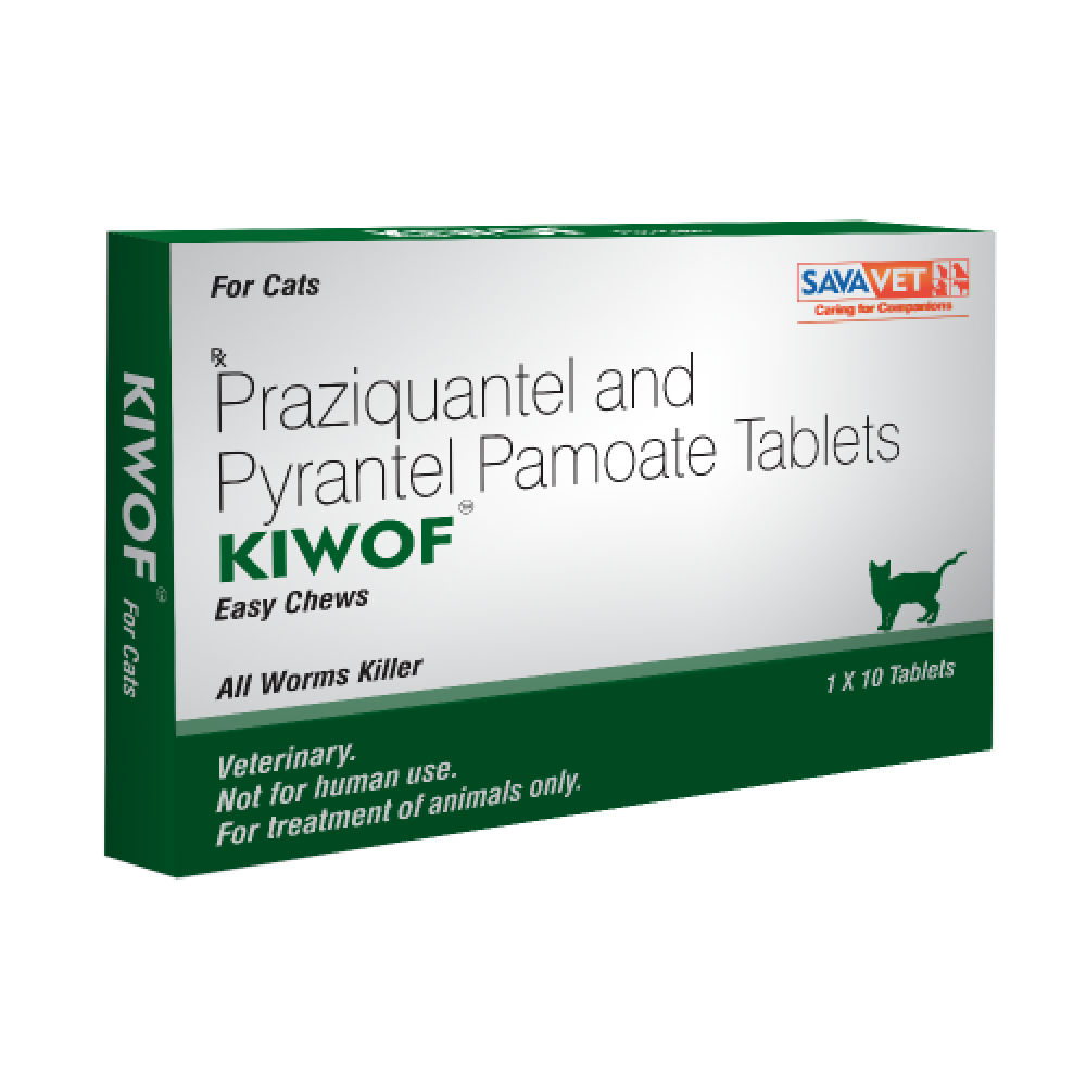 Savavet Kiwof Cat Deworming Tablet (pack of 10 tablets)