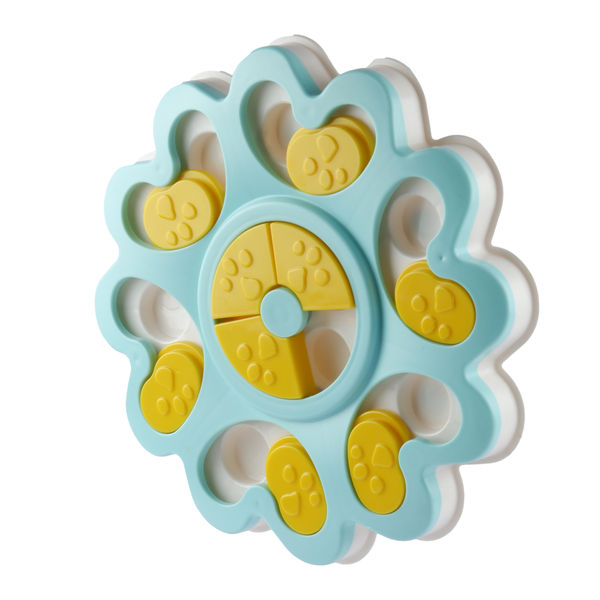 Pet Vogue Slow Feeder Flower Shaped Toy for Dogs and Cats (Blue)