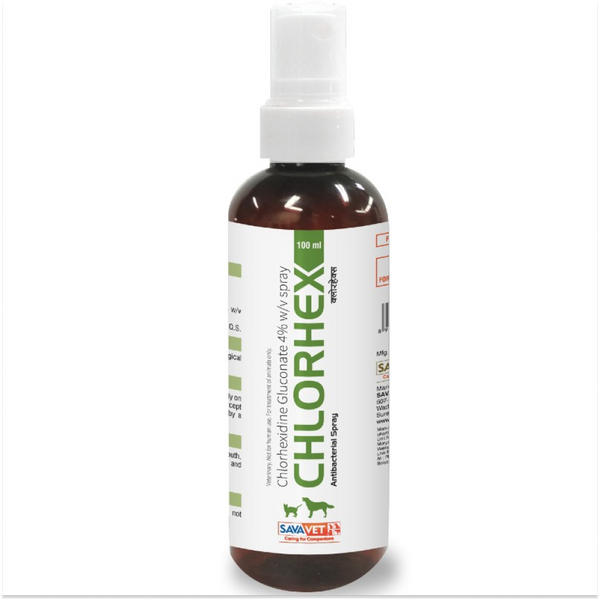 Savavet Chlorhex (Chlorhexidine) Spray for Dogs & Cats (100ml)