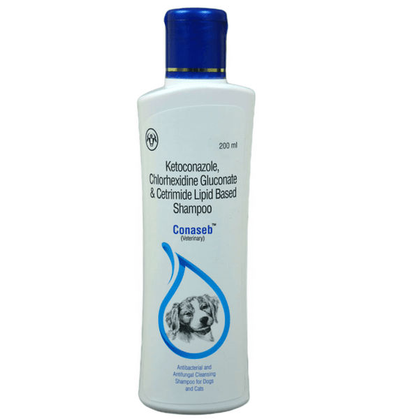 Virbac Vitabest Derm Omega 3+6 Syrup (250ml) and Intas Conaseb Shampoo (200ml) for Dogs & Cats Combo