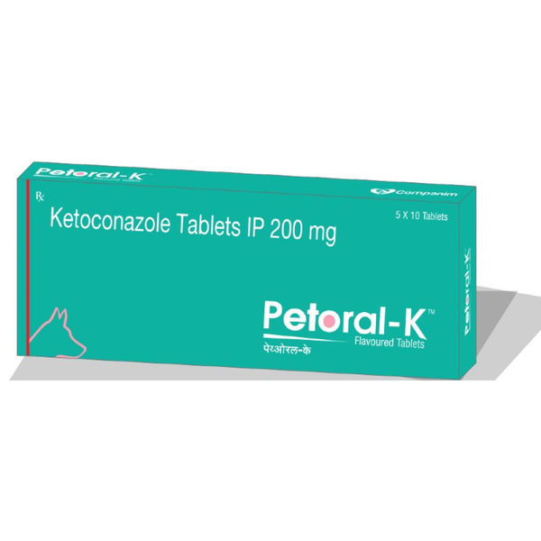 TTK Petoral K (Ketoconazole) 200mg Tablet for Dogs