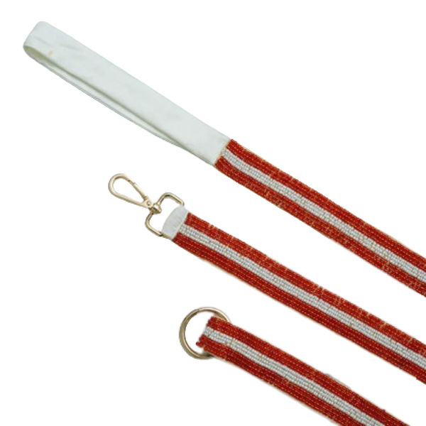 Floof & Co Paw Ruby Pearl Leash & Collar (Red)