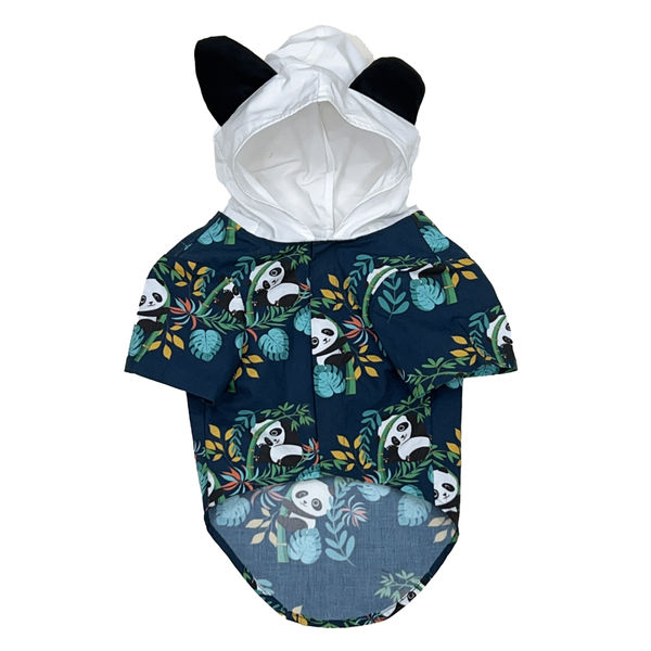 The Papaw Cartel Panda Hoodie With Ears Shirt for Dogs (Dark Green)