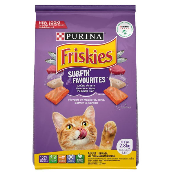 Purnia Friskies Surfin Favourites Adult Cat Dry Food