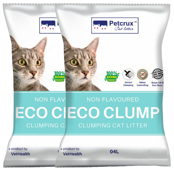 Petcrux Eco Clump Bentonite Unscented Cat Litter