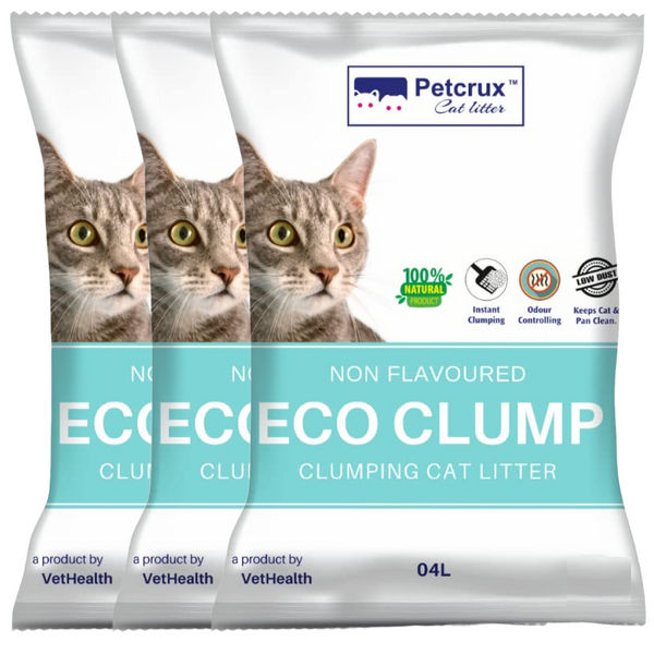 Petcrux Eco Clump Bentonite Unscented Cat Litter