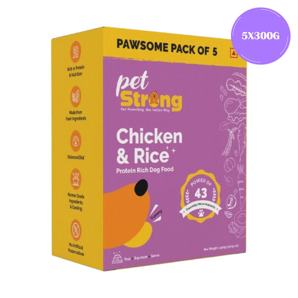 PetStrong Chicken and Rice Fresh Food for Dogs