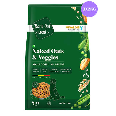 Bark Out Loud Naked Oats & Veggies, Veg Adult Dog Dry Food