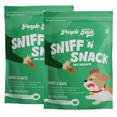 Purple Tails Honey and Oats Biscuits Dog Treat