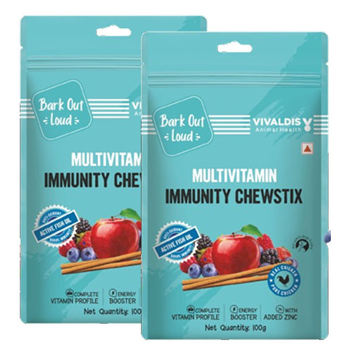 Bark Out Loud Immunity Multi Vitamin Chew Stix for Dogs and Cats