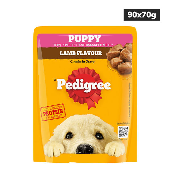 Pedigree Lamb Flavour Chunks in Gravy Puppy Wet Food
