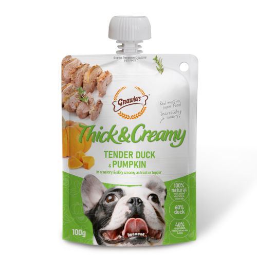 Gnawlers Tender Duck and Pumpkin Thick and Creamy Dog Treats