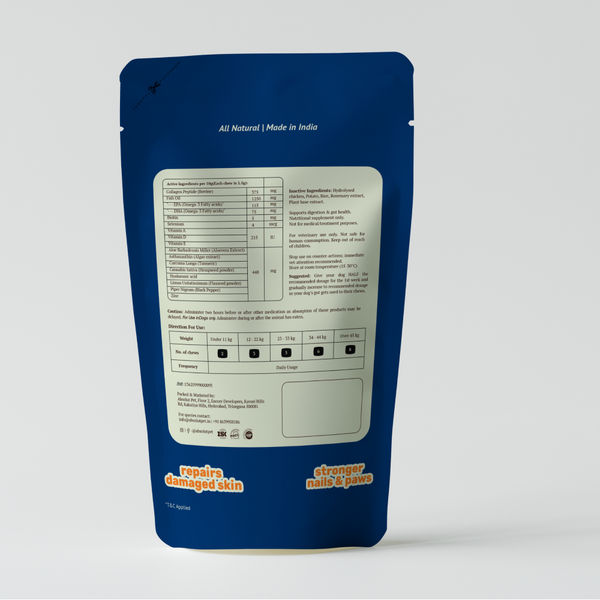 Absolut Pet Probiotics Gut Skin Coat Support Collagen and Biotin Health Dog Supplement