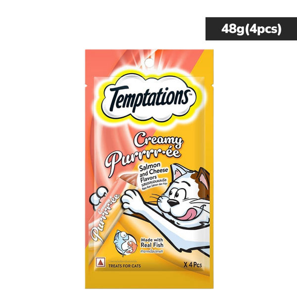 Temptations Creamy Purrrr ee Salmon & Cheese Cat Treats