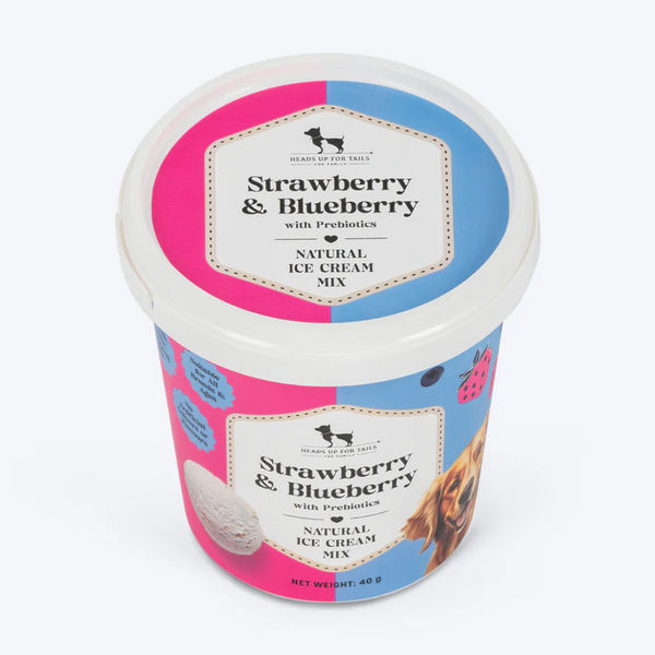 HUFT Strawberry & Blueberry with Prebiotics Ice Cream for Dogs