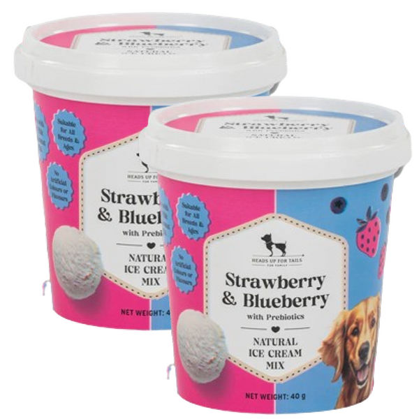 HUFT Strawberry & Blueberry with Prebiotics Ice Cream for Dogs