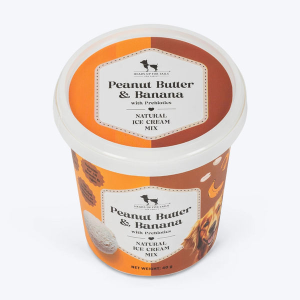 HUFT Peanut Butter & Banana with Prebiotics Natural Ice Cream for Dogs