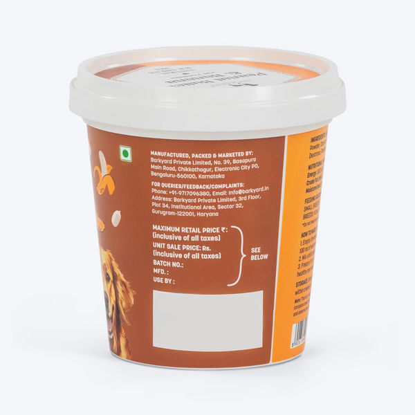 HUFT Peanut Butter & Banana with Prebiotics Natural Ice Cream for Dogs