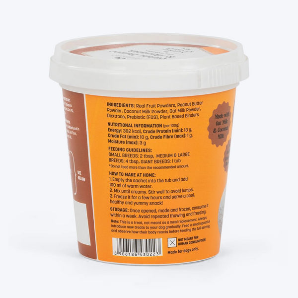 HUFT Peanut Butter & Banana with Prebiotics Natural Ice Cream for Dogs