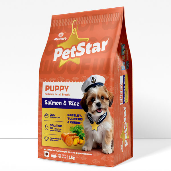 Mankind Petstar Salmon & Rice Puppy Dog Dry Food