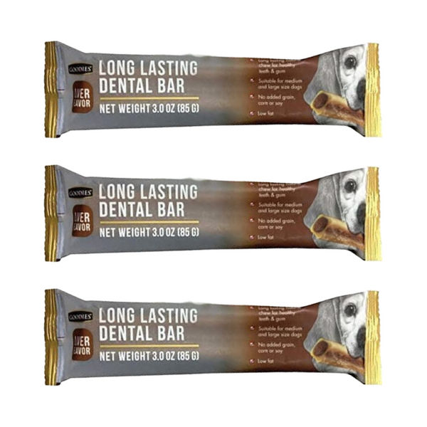 Goodies Long Lasting Dental Bar Liver Dog Treats