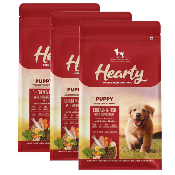 HUFT Hearty Oven Baked Chicken & Fish with Superfoods Puppy Dog Dry Food
