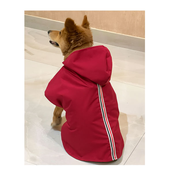 Petsnugs 100% Waterproof Raincoat for Dogs and Cats (Red)