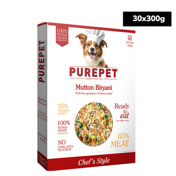 Purepet Mutton Biryani Fresh Food For Dogs