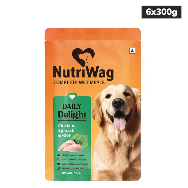 NutriWag Daily Delight Chicken, Spinach & Rice Dog Wet Food