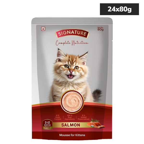 Signature Grain Zero Tuna and Salmon Mousse Combo Kitten Cat Wet Food