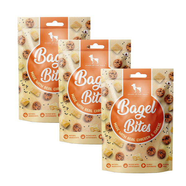 HUFT Bagel Bites Gluten Free Real Chicken & Cheese Dog Treats