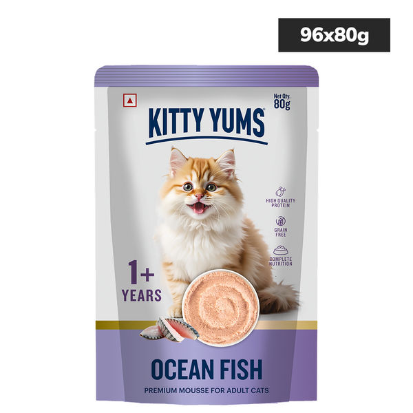 Kitty Yum Salmon and Ocean Fish and Chicken Tuna Mousse Combo Adult Cat Wet Food