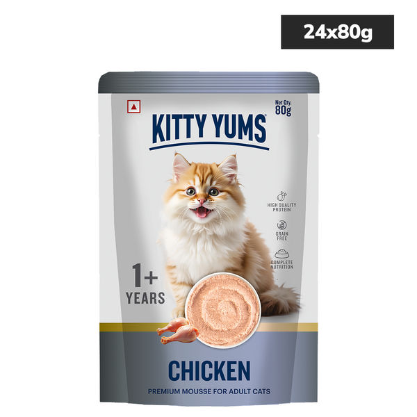 Kitty Yum Chicken and Tuna Mousse Combo Adult Cat Wet Food