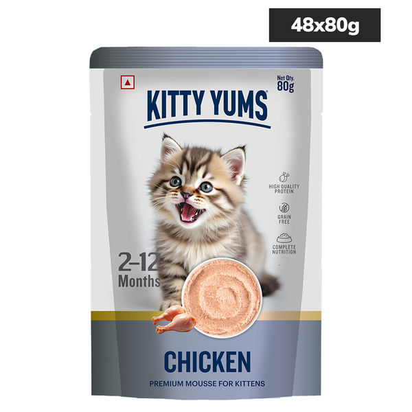 Kitty Yum Chicken Mousse Kitten Cat Wet Food