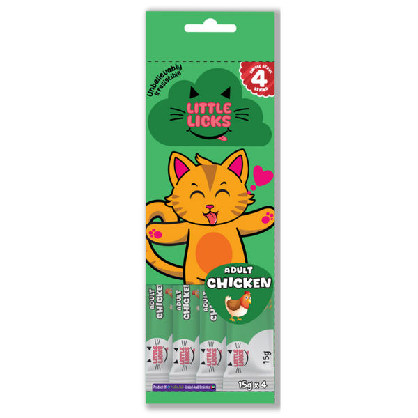 Smudges Little Licks Chicken & Cheese and Chicken and Tuna & Salmon and Tuna Creamy Bisque Combo Adult Cat Treats