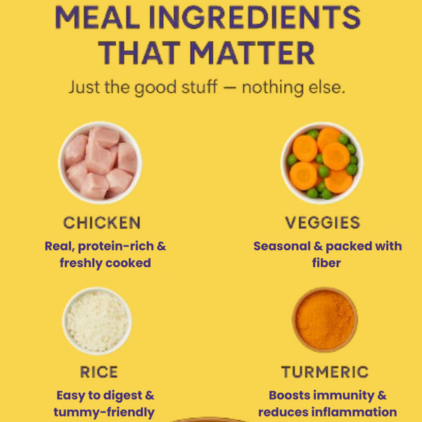 The Doggy Bakery Chicken, Mutton, Fish, Paneer and Veggies Home Meal Combo for Dogs