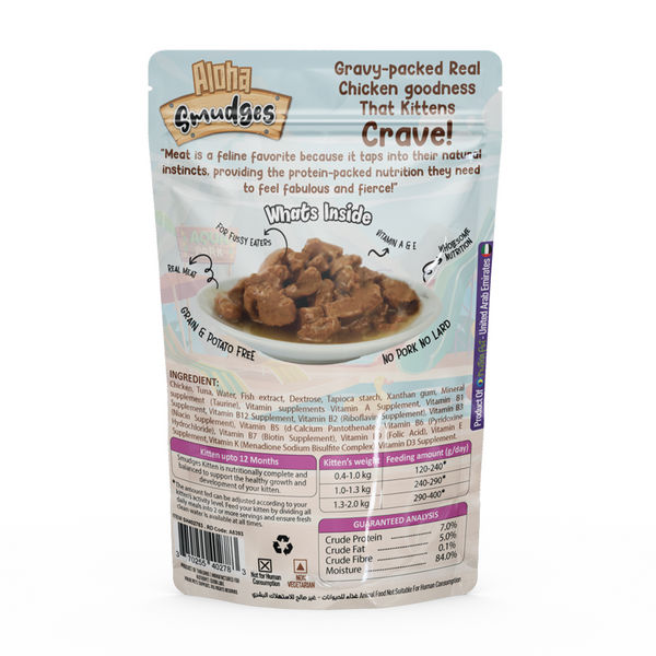Aloha Smudges Chicken in Gravy Kitten Cat Wet Food
