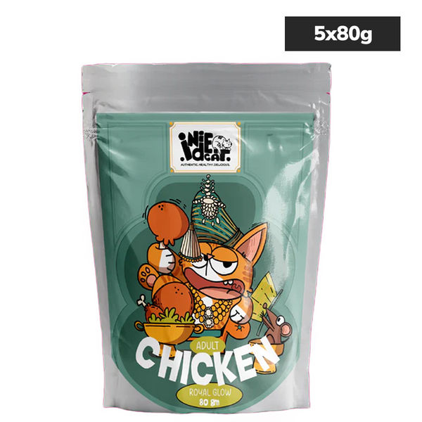 IndieCat Royal Glow Chicken and Mackerel Fish and Pate Chicken & Liver  Combo Adult Cat Wet Food