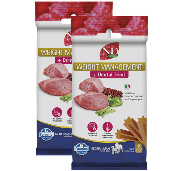 Farmina N&D Lamb and Blueberry Quinoa Weight Mangament Medium and Maxi Adult Dog Treats