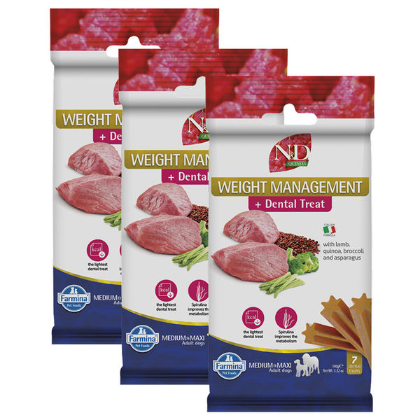 Farmina N&D Lamb and Blueberry Quinoa Weight Mangament Medium and Maxi Adult Dog Treats