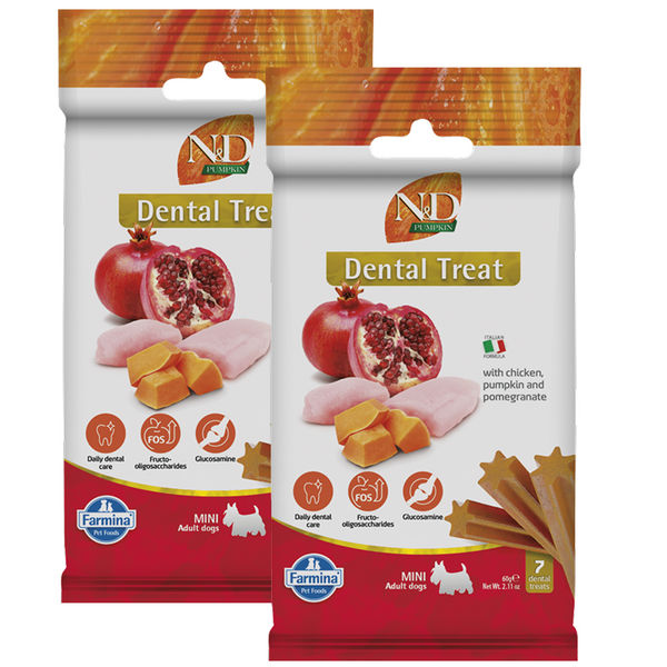Farmina N&D Pumpkin Chicken & Pomegranate Adult Mini Dog Treats
