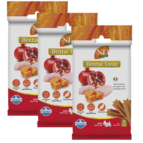 Farmina N&D Pumpkin Chicken & Pomegranate Adult Mini Dog Treats