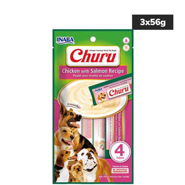 INABA Churu Chicken with Salmon Flavour Dog Treats