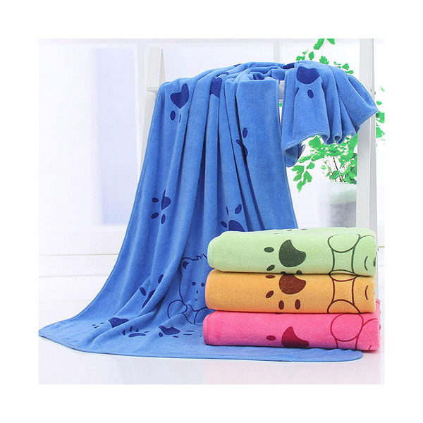 KUTKUT Looluuloo Microfiber Drying Towels for Dogs (Blue)