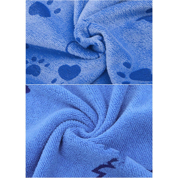 KUTKUT Looluuloo Microfiber Drying Towels for Dogs (Blue)
